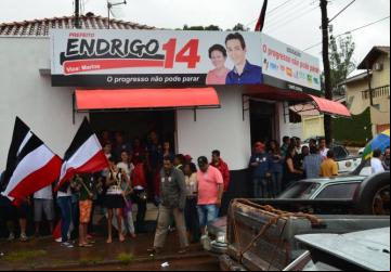 Candidato Endrigo Bertin inaugura seu comitê eleitoral de prefeito - Foto: Portal NC