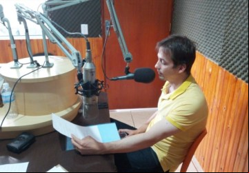 Prefeito Endrigo Bertin concede entrevista à Rádio - Foto: Portal NC