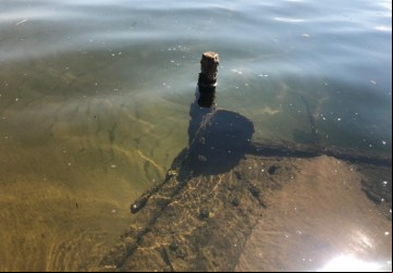Embarcação naufragada é encontrada no Rio Grande - Foto: Portal NC