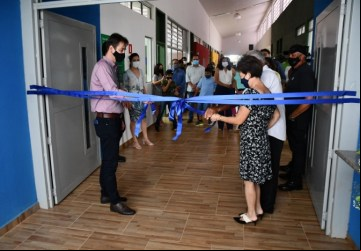 Endrigo Bertin inaugura creche escola de Laranjeiras - Foto: Portal NC