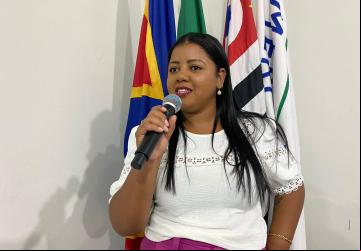 : Nayra Rodrigues é a única mulher vereadora na Câmara de Vereadores.