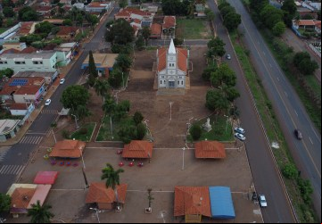 : Praça da Matriz de Colômbia - Foto: Deivid Anderson/Portal NC.