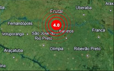 Moradores de Colômbia e Planura relatam ter sentido terremoto que atingiu Frutal